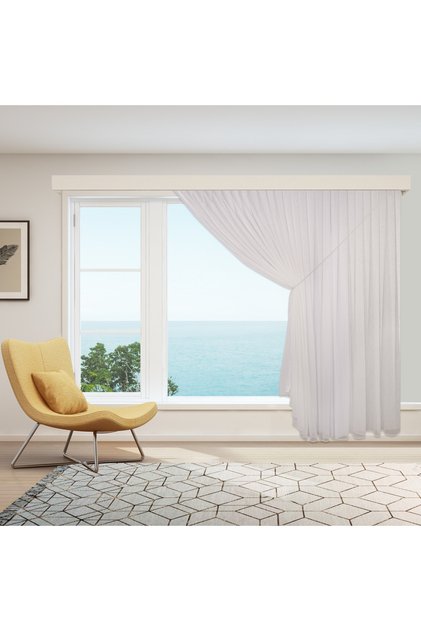 Single Wing New Model Akita Thick Striped Skirts Leaded 1-2 Pleat Double Breasted Tulle Curtain