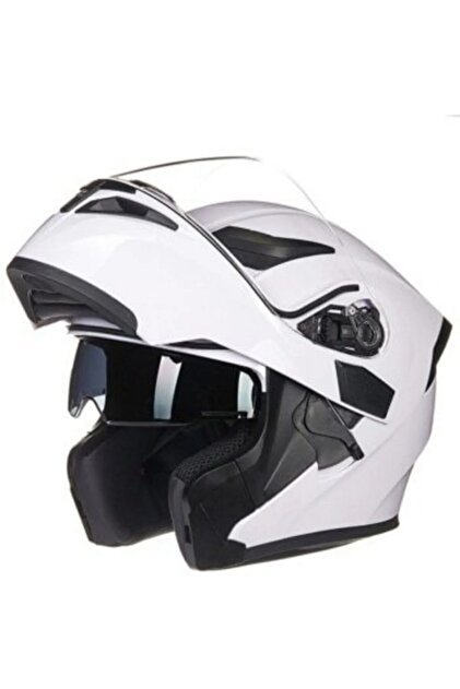 Venom Jk 902 White Çene Açılır Motosiklet Kaskı - Fiyatı, Yorumları