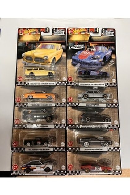 Hot Wheels Boulevard – Plymouth Savoy 1955 HRT58 (Maßstab 1:64) – Detailgetreuer Die-Cast Sammlerwagen