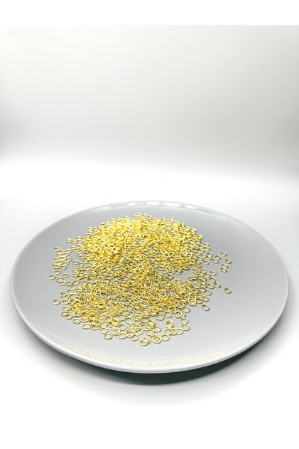 4 Mm 100 Gram Küçük Metal Gold Renk Takı Halkası