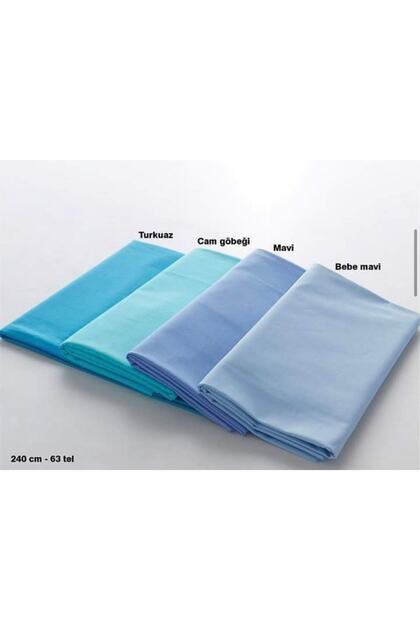 Baby Blue Color 63 Wire Solid Color Poplin Fabric Akfil-en 240 Cm