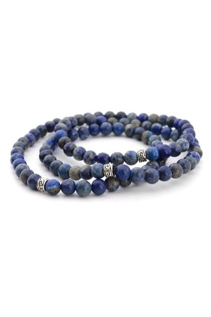Lapis Lazuli Stone 99's Necklace, Bracelet and Rosary