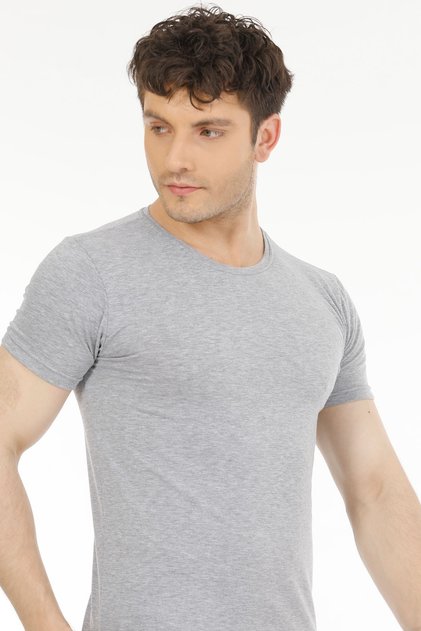 2-Piece Cotton Lycra Men's O-Neck Half Sleeve Badi Athlete