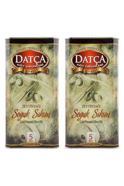 Datça Soğuk Sıkım Zeytinyağı Teneke 5 Lt 2 Adet
