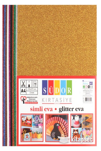 Eva A4 2mm 10 Renk Simli 210*297mm