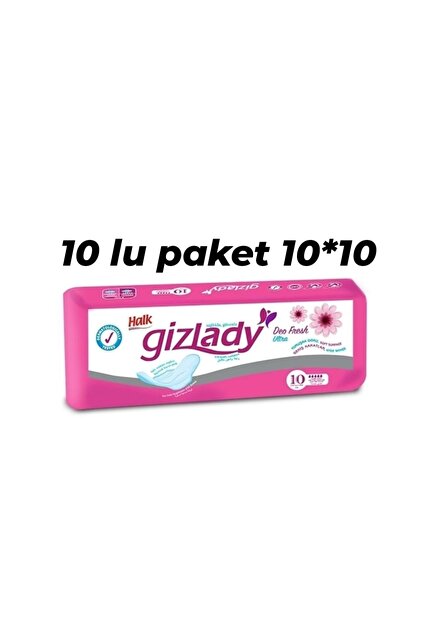 Halk Gizlady 10*10 Paket Deo Fresh Ultra Yumuşak Doku Ped - Fiyatı