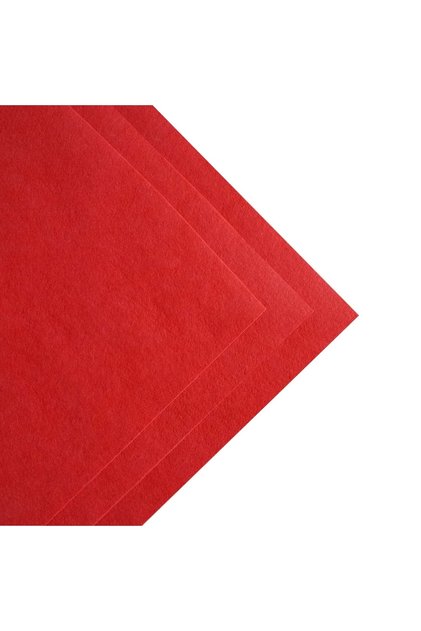Red thin felt fabric 1 mm thickness 50x100 cm dimensions thin roll felt