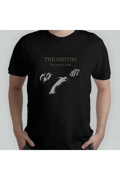 The Smiths - Queen Is Dead 100% Cotton Crew Neck T-shirt Model - 1