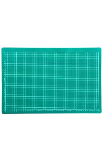 A3 Yeşil Kesim Matı 45x30 Cm, Kesim Altlığı, Deri Hobi El Aleti