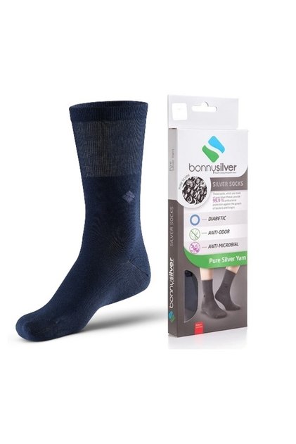 22% Pure Silver Ion Full Protection Socks (navy blue)