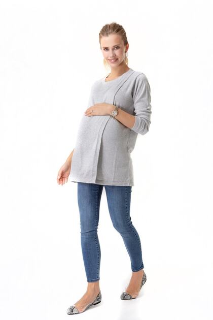 Casual Elegance Hamilelik, Emzirme Ve Sonrası Triko Kazak