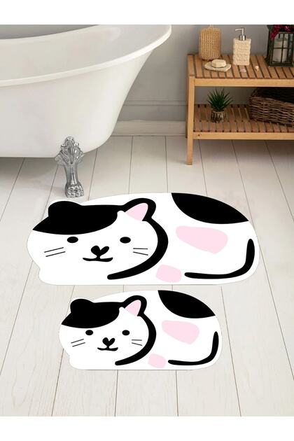 Cat Bath Mat, Toilet Seat, Non-Slip Base Toilet Seat, Decorative Mat, Dowry Box