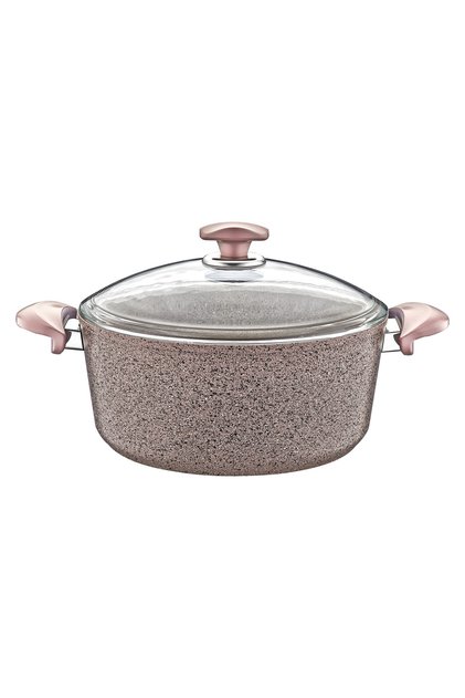 3110 2 Parça Bio Granit Derin Tencere 22x11,5 Cm Gri