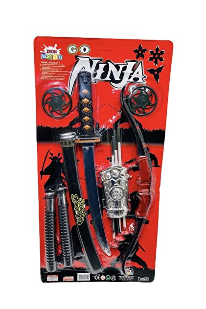 Popit Toys Ninja Set Kılıç/katana, Mınçıka, Ok Ve Yay Samuray