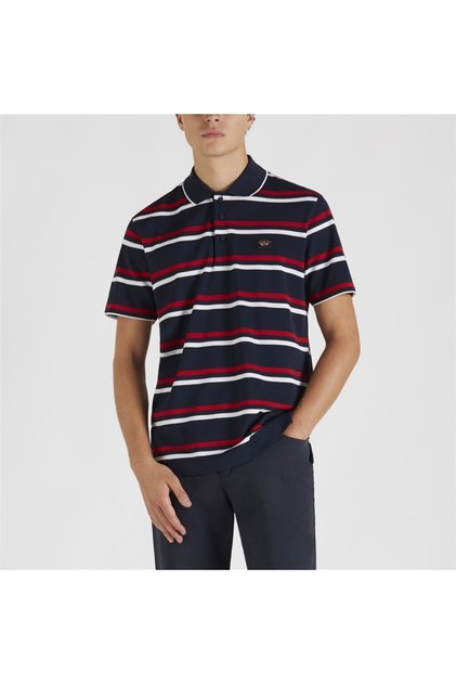 Men's Knitted Polo Shirt C.wCotton