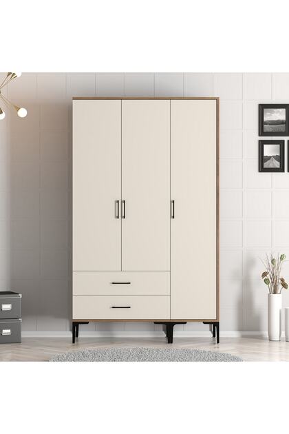 Variant Mobilya Kumsal 3 Kapılı Gardrop St - Krem - Fiyatı, Yorumları