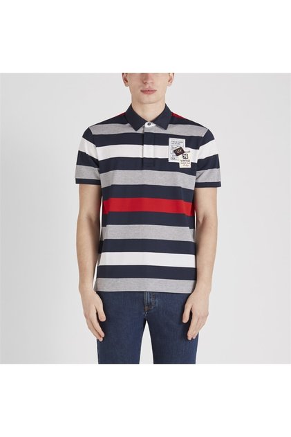 Men's Knitted Polo Shirt C.wCotton