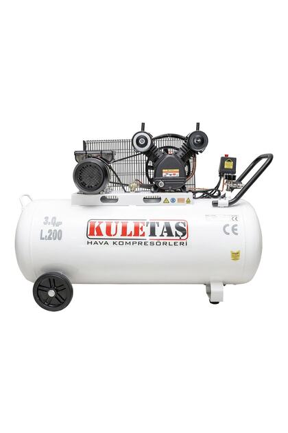 Hava Kompresör 3 Hp Monofaze 200 Lt Yağlı Çift Kafa