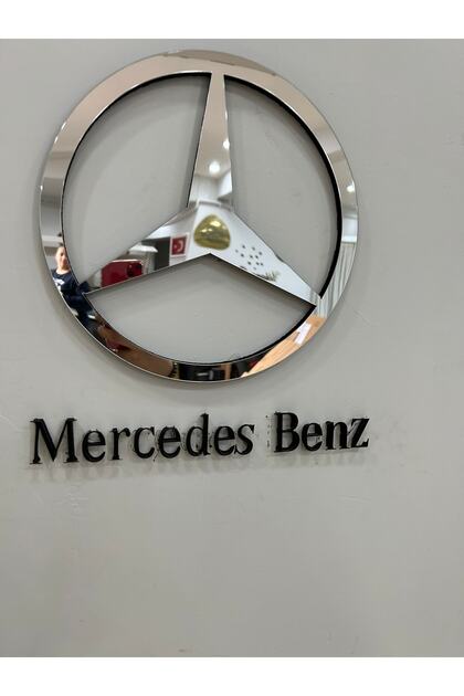 Mercedes Benz Araba Logo Duvar Dekor Reklam Ürünü
