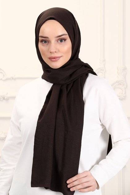 Cloudy Cotton Shawl Bitter Brown