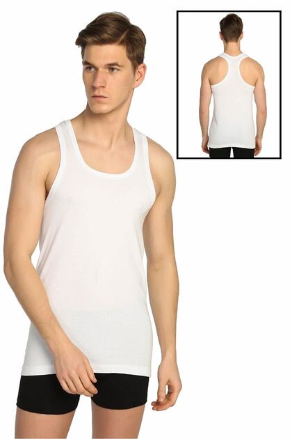 Men's Rib Sport Athlete 4 Pieces 2 White 2 Black