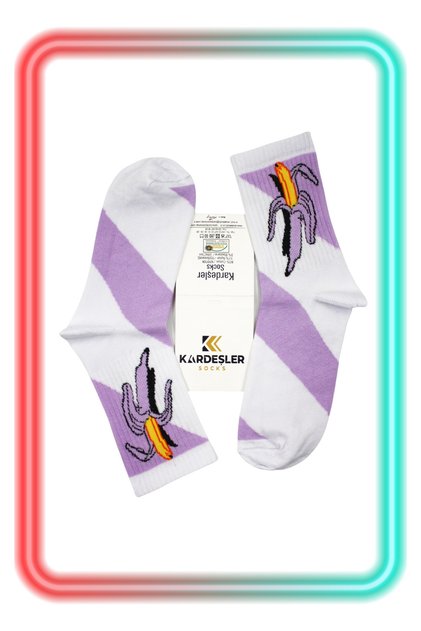 Unisex Colorful Patterned Socks Cheerful Socks