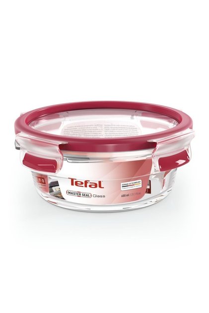 Masterseal Fresh Cam 0,6 Litre Yuvarlak Saklama Kabı - Kırmızı