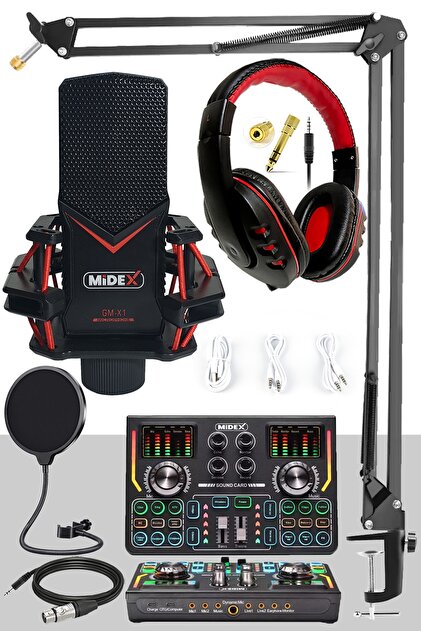Lastvoice Midex Gmx-1 Titanium Set Efektli Ses Kartı Mikrofon