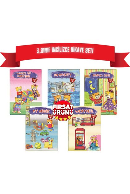 3.sınıflar Için Stage-3 Ingilizce Hikaye Kitap Seti 5 Kitap Ingilizce Gramer Oxford Ingilizce Set