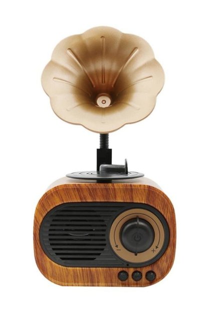 B5 Nostaljik Mini Radyo Gramofon Bluetooth Hoparlör Fm Usb Sd Yüksek Ses Speaker