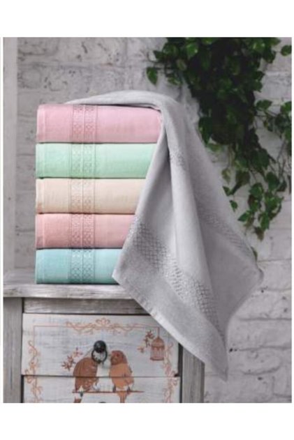 Seda Velvet Painted Punch Embroidery Assorted Kitchen Towels, 12-Pack, 30 x 50 cm