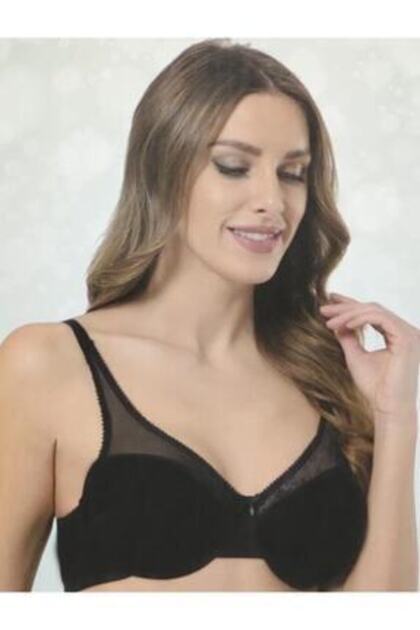 3412 Esma Tekstil Süngerli Tüllü B Ve C Cup Içi Boş Toparlayıcı Sütyen