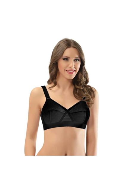 Women's Black Minimiser Gathering Bra 3661