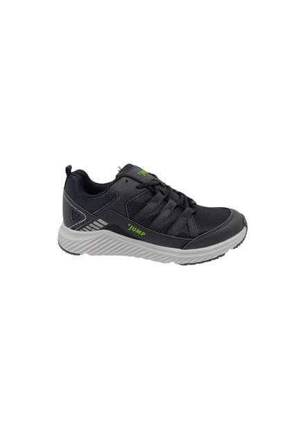 24865 Unisex Siyah Neon Yeşil Yürüyüş Koşu Spor Ayakkabı