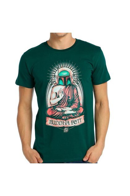 - Star Wars Mandalorian Boba Fett Green Men's T-Shirt
