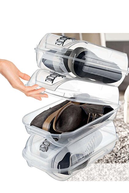 Tuffex 10'lu Şeffaf Erkek Hava Alan Emniyetli Ayakkabı Düzenleyici