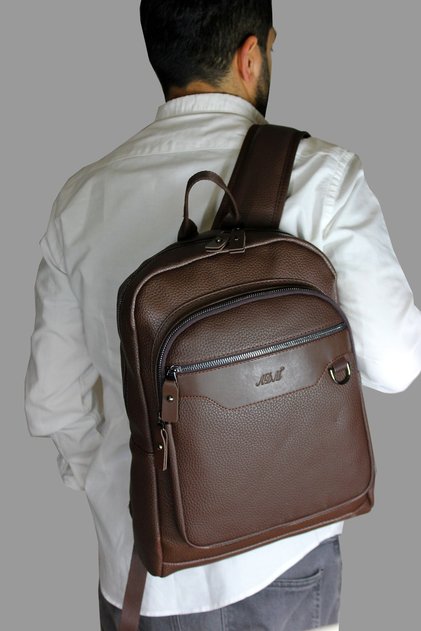 Unisex Faux Leather Laptop Briefcase