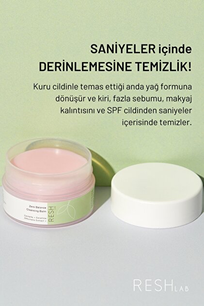 RESH LAB Zero Balance Cleansing Balm 25ml Mini- Vegan Yağ Bazlı