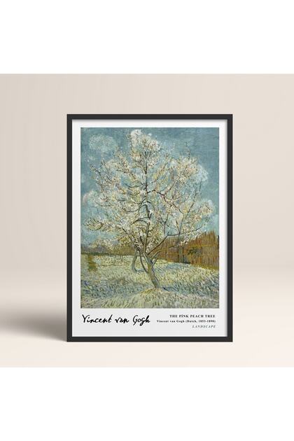 Framed Vincent Van Gogh Painting 30X40Cm 40X60Cm 50X70Cm Black and White Wooden Framed Vangogh08