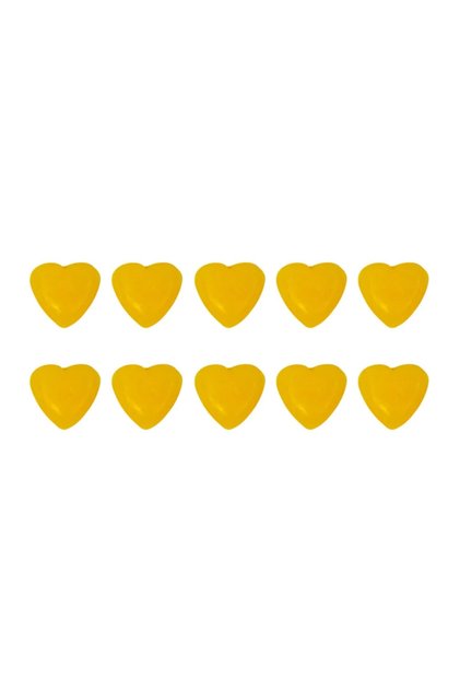Mini Heart Scented Soap 10 Pieces Yellow 2X2 cm Tiny Soap