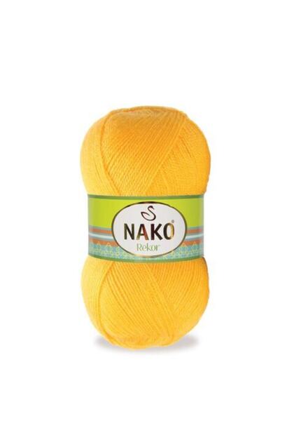 Record 184 5 Pieces Hand Knitting Yarn Yellow