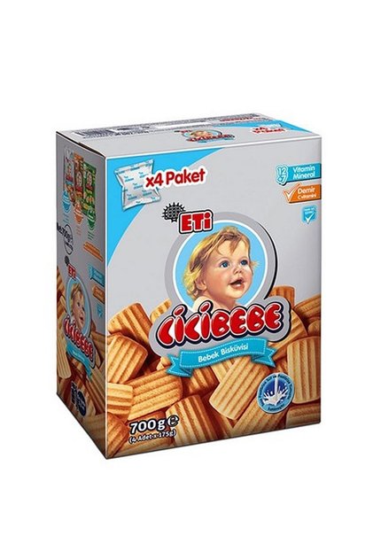 Cicibebe Bebek Bisküvisi 700g (4 Adet X 175 G)