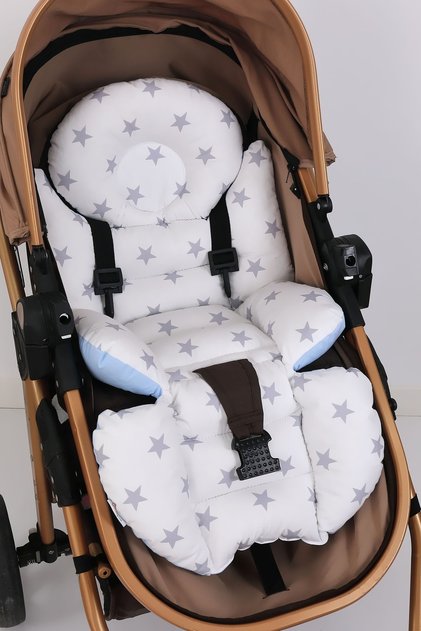 Orthopedic Baby Stroller Cushion with Waist Support, Cotton Fabric - Original Product