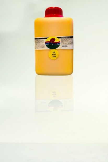 Desen Kumaş Boyası Koyu Sarı 500ml.(100-koyu Sarı) - 1