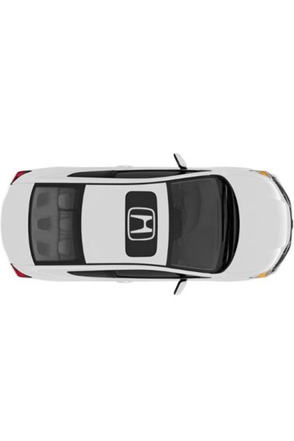 Honda Logo Sunroof Auto Sticker, White Color, Car Sticker 40x33 Cm
