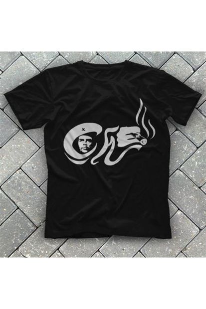 TisortFabrikasi Che Guevara Siyah Unisex Tişört T-shirt - Tişörtfabrikası - 1
