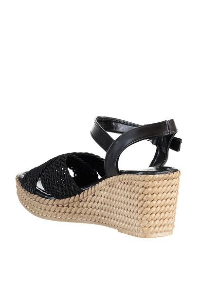 SOHO Siyah Kadın Dolgu Topuklu Ayakkabı 15850 - 5