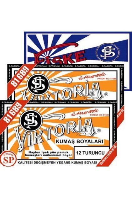 Turuncu 2pk+fiske Sabitleme 1pk Kumaş Boyası