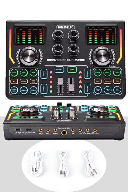 Lastvoice Midex Gmx-1 Titanium Set Efektli Ses Kartı Mikrofon