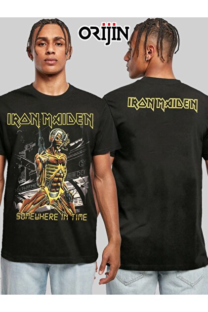 Genel Markalar Iron Maiden Somewhere In Time Ön Arka Baskılı